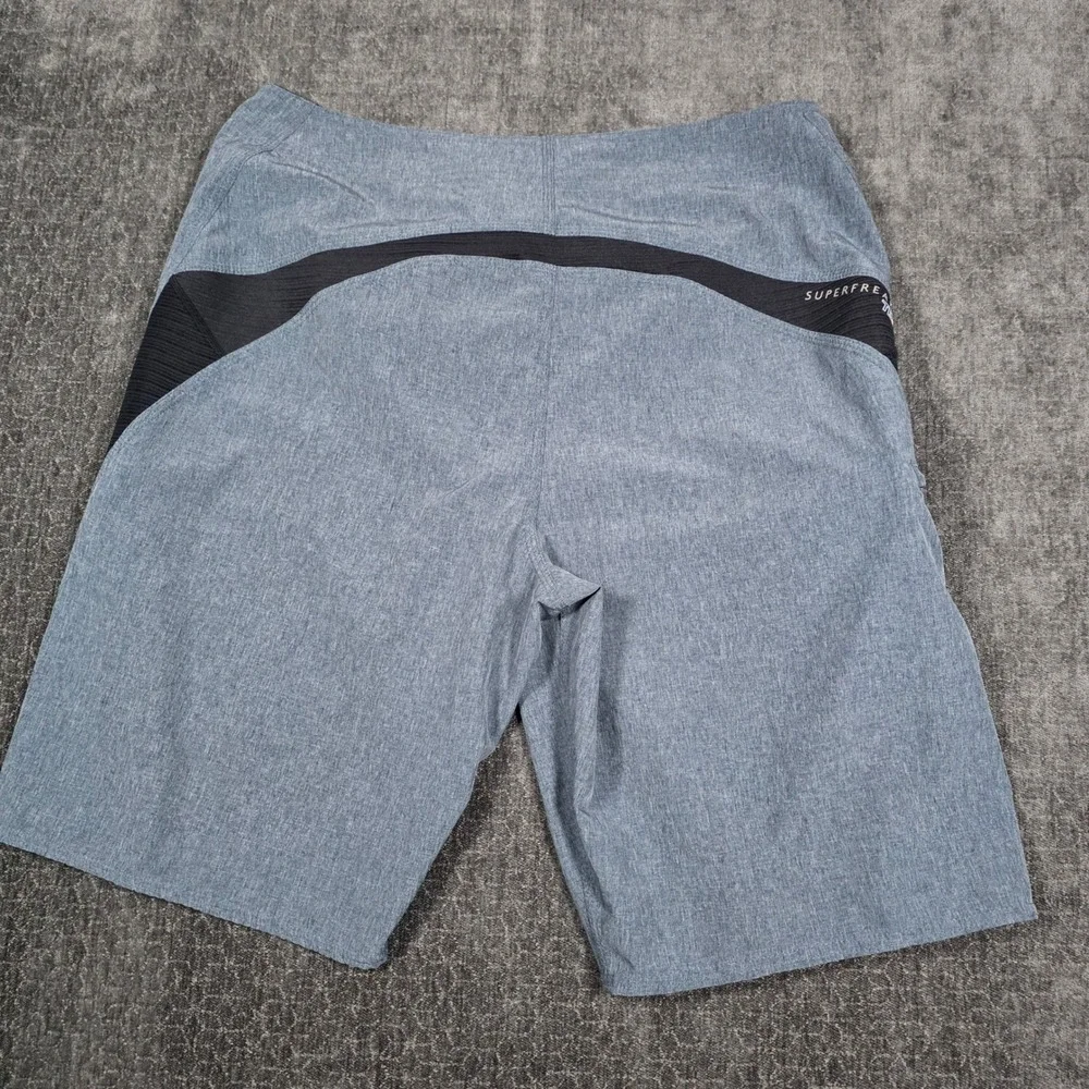 ONeill Superfreak Mens Size 34 Board Shorts Blue Black Swim Trunks 10